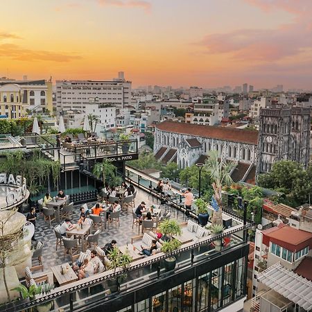 Grand Hotel Du Lac 하노이 외부 사진 View of the rooftop bar